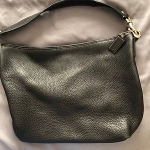 Coach Black Pebbled Leather Bag